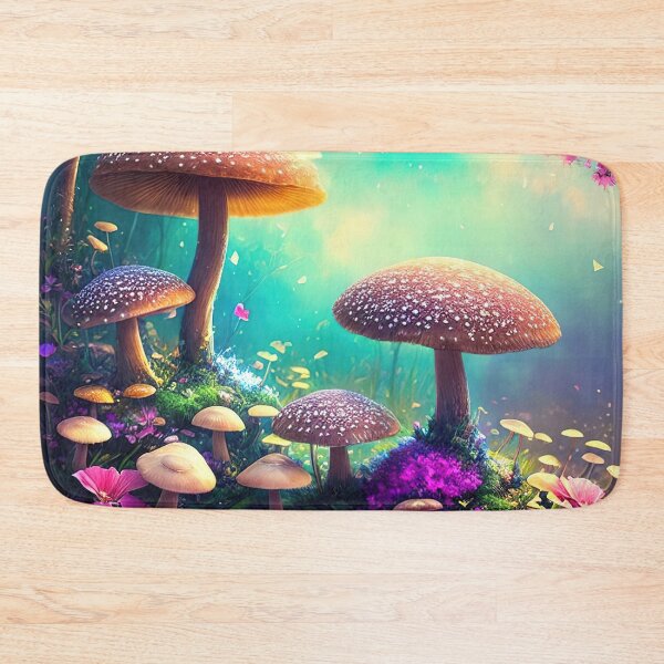 Item preview, Cute and vibrant mushroom and flower illustration designed and sold by RK - Shop.