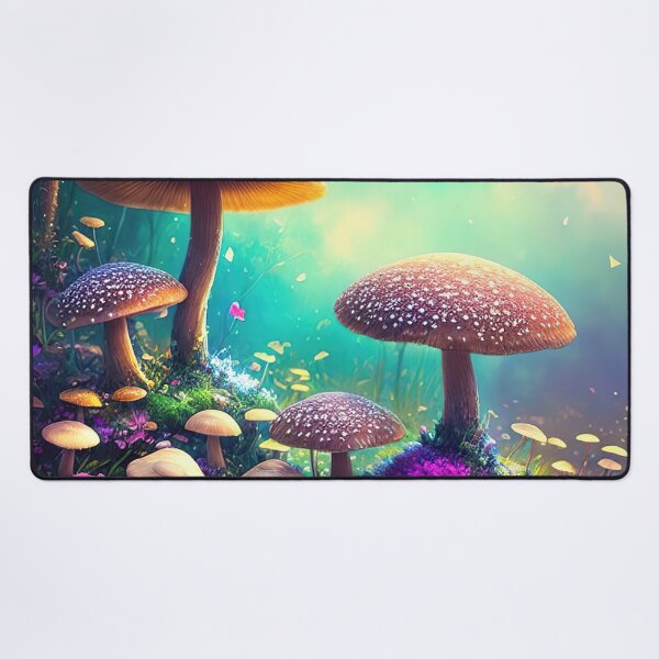 Item preview, Cute and vibrant mushroom and flower illustration designed and sold by RK - Shop.