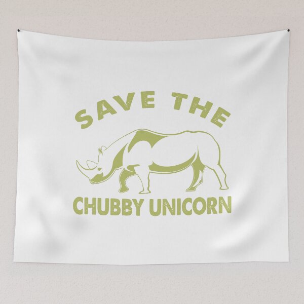 Item preview, Save The Chubby Unicorn designed and sold by TeaAndPrints.