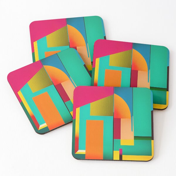 Item preview, Color Block Abstract Painting designed and sold by Wall-Art-Design.