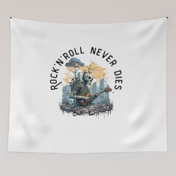 Item preview, Rock'n'roll never dies skeleton designed and sold by EstelleDArts.