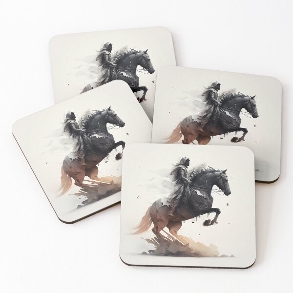 Item preview, Bold Knight On Horse Character  designed and sold by ByDigitalDream.