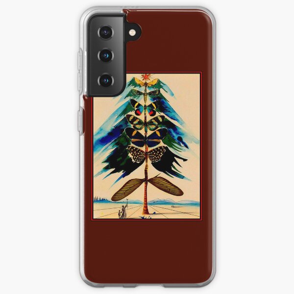 BUTTERFLY TREE : Vintage Abstract Dali Print Samsung Galaxy Soft Case