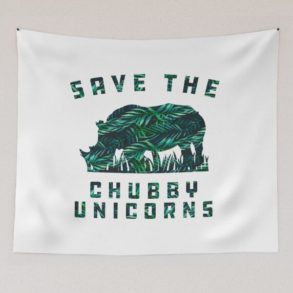 Item preview,  Save The Chubby Unicorn designed and sold by TeaAndPrints.