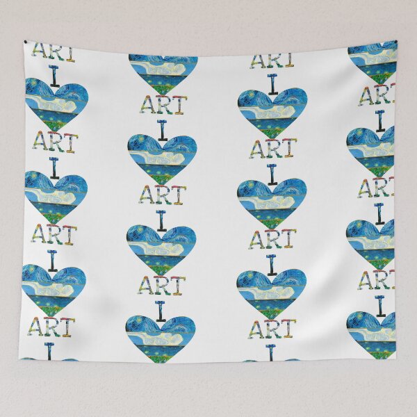 Item preview, I love art with Van Gogh paintings  designed and sold by Inktown.