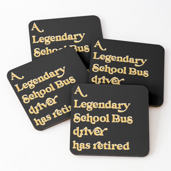 Item preview, A Legendary School Bus Driver has retired Abstract Text designed and sold by Latmassology.