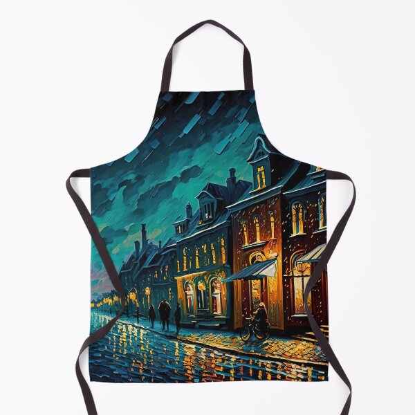 Item preview, Dutch city street at night designed and sold by artyficial-.