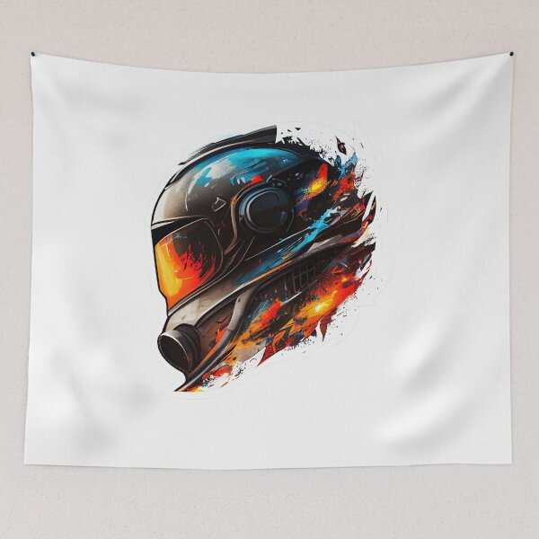 Artikelvorschau, Hot Racing Helmet entworfen und verkauft von MrBadDream.