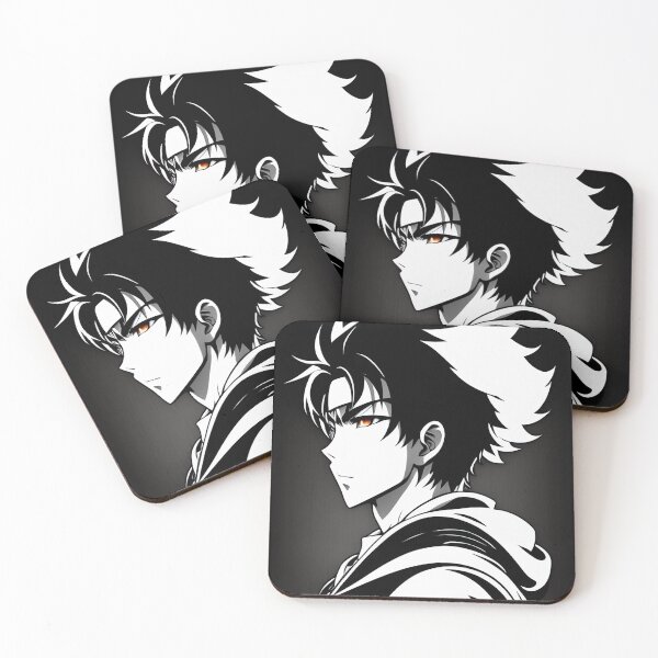 Item preview, Black and white anime heroes designed and sold by MoHaBranD.