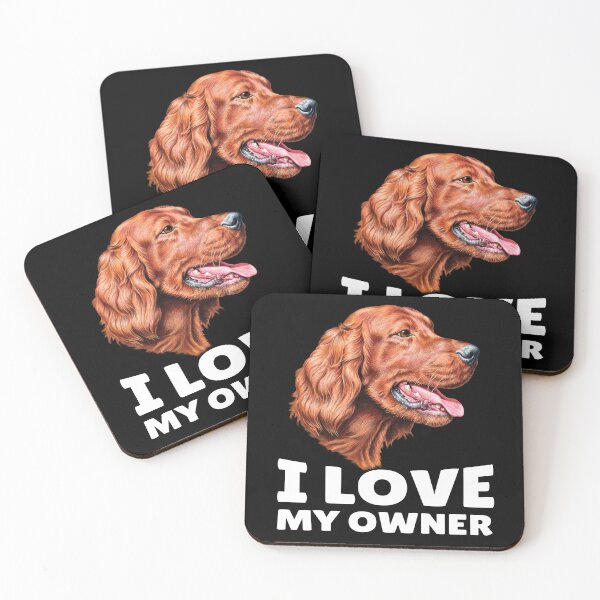 Item preview, Irish Setter Dog Owner I Love My Owner designed and sold by fantasticdesign.