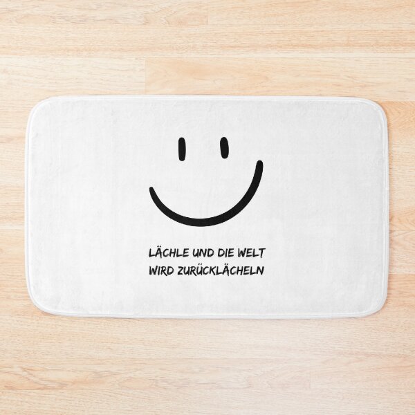 Item preview, - [ ] Lächle und die Welt wird zurücklächeln - "Smile and the World Will Smile Back" Cheerful Design designed and sold by RM-Journey.