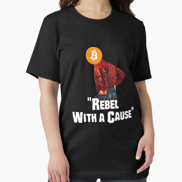 Item preview, Bitcoin Rebel T-Shirt - Crypto Shirt - Bitcoin Rebel Shirt designed and sold by NativOrganics.