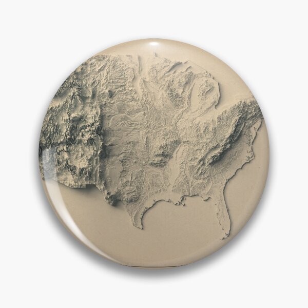 Item preview, Relief Map of the United States 3D digitally-rendered Option 2 designed and sold by ThinkAboutMaps.