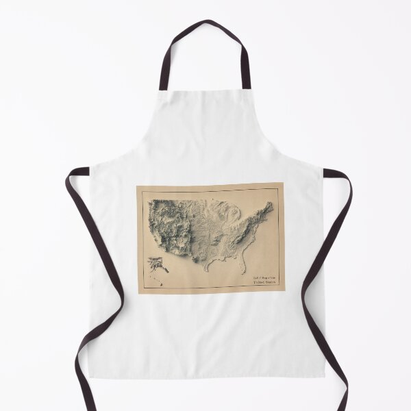 Item preview, Relief Map of the United States 3D digitally-rendered Option 2 designed and sold by ThinkAboutMaps.
