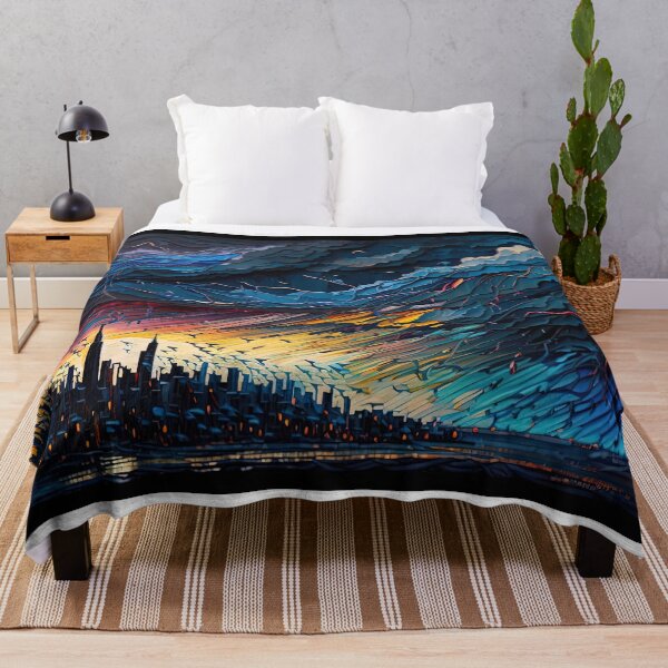 Item preview, Stormy sky over a city designed and sold by artyficial-.
