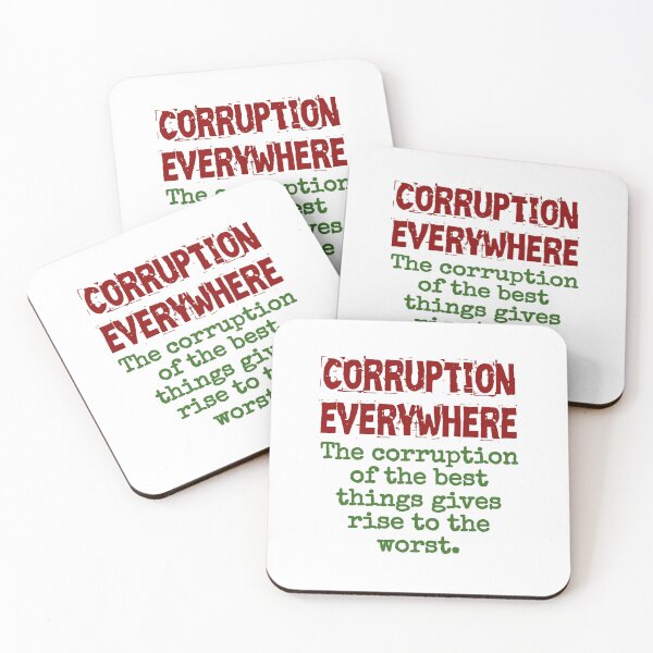 Aperçu de l'œuvre The Corruption Of The Best Things - Corruption Quote créée et vendue par CrankyOldDude.