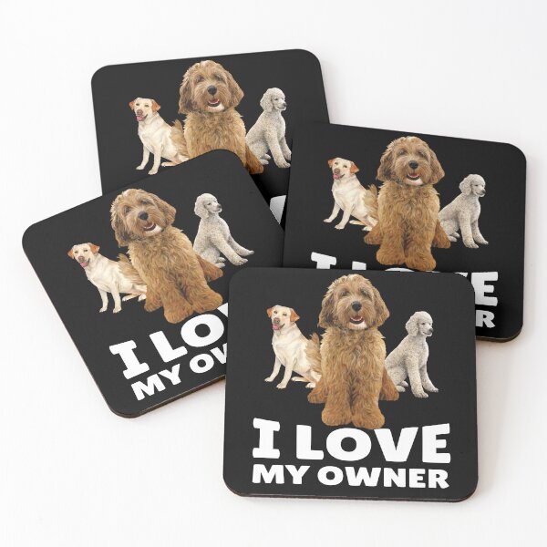 Item preview, Labradoodle Dog Pet Owner Design I Love My Owner  designed and sold by fantasticdesign.