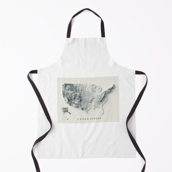 Item preview, Relief Map of the United States 3D digitally-rendered Option 2 designed and sold by ThinkAboutMaps.