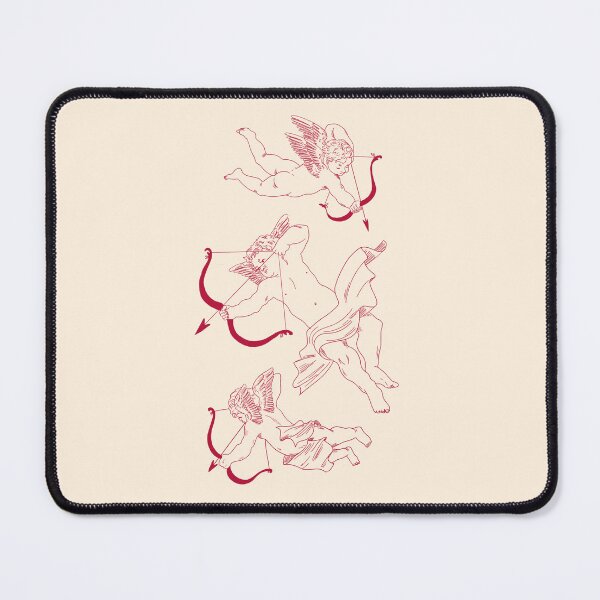 Item preview, Pink and Pale Yellow Trio of Cupids with Bow & Arrow designed and sold by cute-tea-cat.