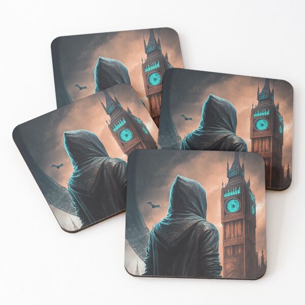 Item preview, London England Cyberpunk Travel Poster designed and sold by artra-shop.