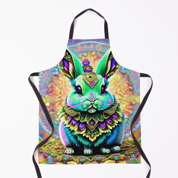 Item preview, Bunny Rabbit Psychedelic Easter Gift AOP Rainbow Neon Trippy designed and sold by Anticulture.