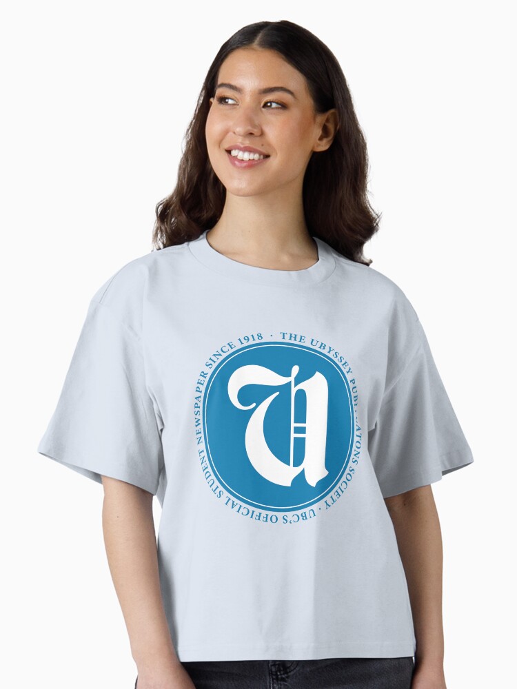Thumbnail 1 of 4, Boxy T-Shirt, The Ubyssey logo designed and sold by Ubyssey.