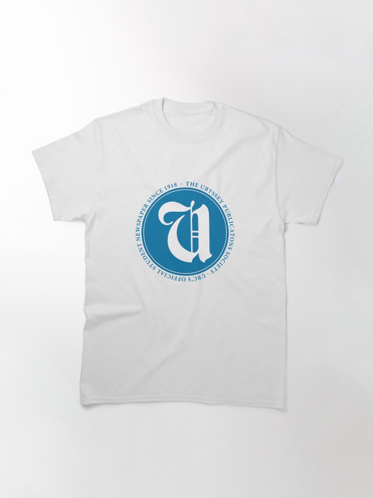 Thumbnail 3 of 7, Classic T-Shirt, The Ubyssey logo designed and sold by Ubyssey.