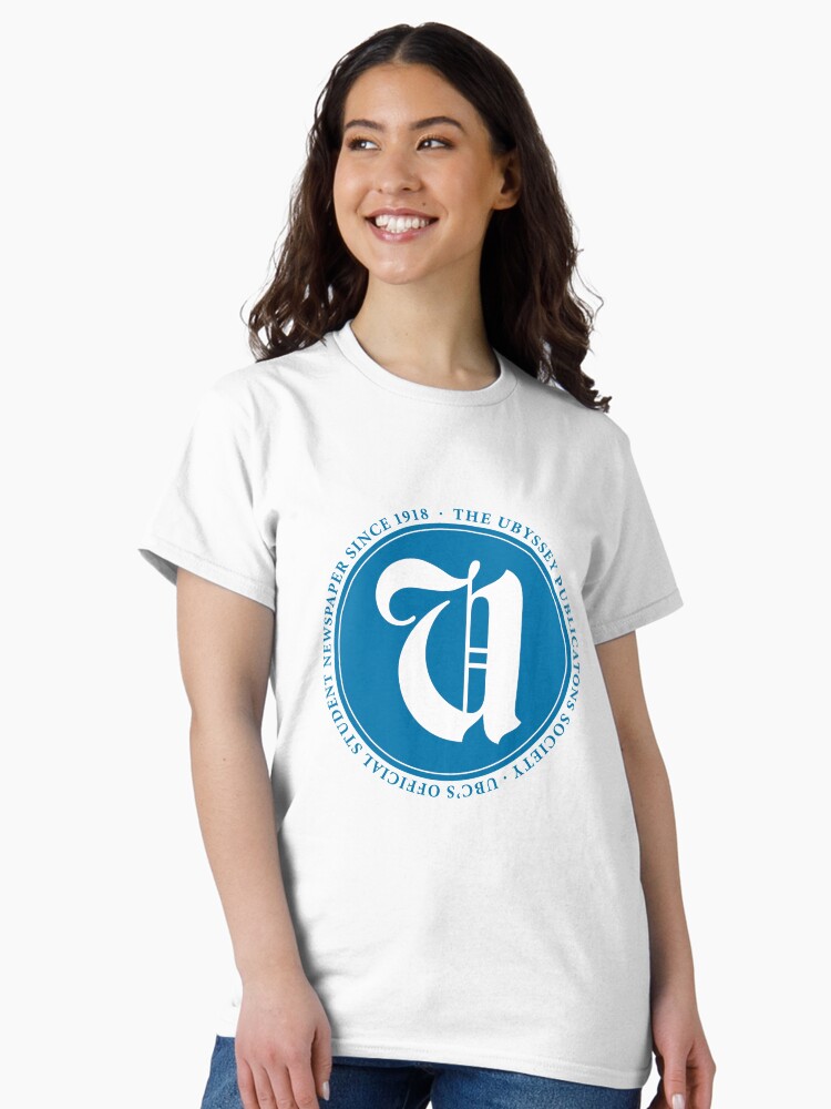 Thumbnail 2 of 7, Classic T-Shirt, The Ubyssey logo designed and sold by Ubyssey.