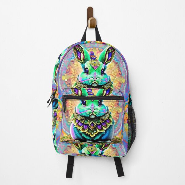 Item preview, Bunny Rabbit Psychedelic Easter Gift AOP Rainbow Neon Trippy designed and sold by Anticulture.