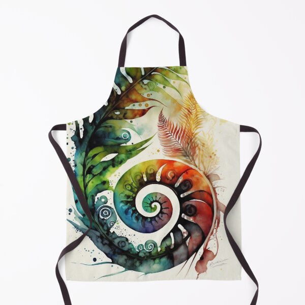 Item preview, Watercolor Māori Koru, New Zealand Art,  designed and sold by Uncommon Cents.