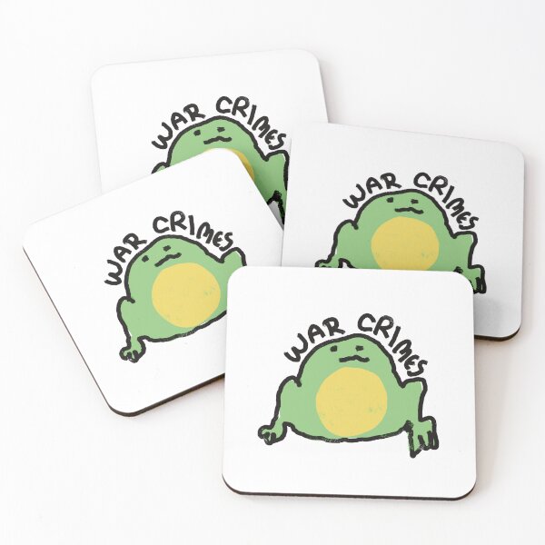 Item preview, War Crimes Frog designed and sold by JadedLilacsArt.