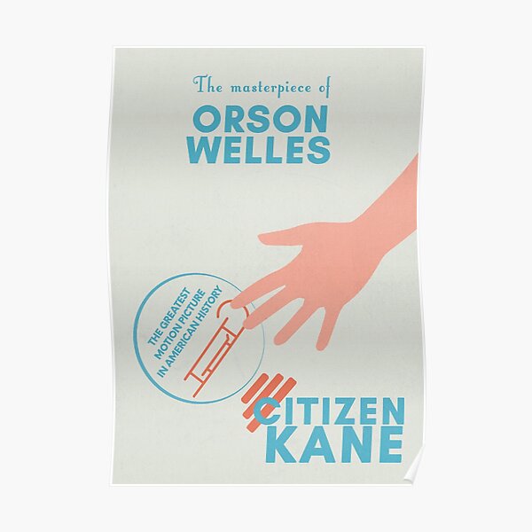 Citizen Kane, Orson Welles, minimalist movie poster, 1941 hollywood masterpiece, classic film (quarto potere) Poster