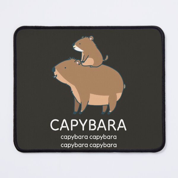 Item preview, Cute tiny capybara ride a big capybara (capybara x5) dark designed and sold by perfectpurprint.