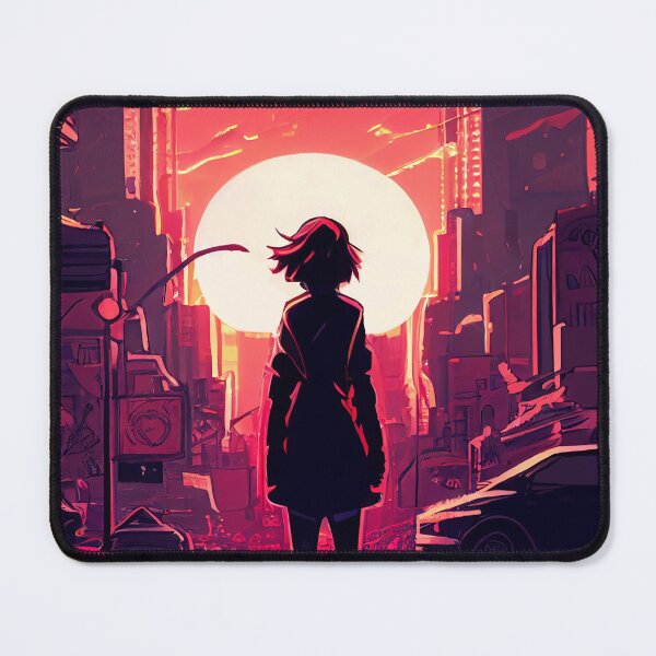 Item preview, Red Skies over the City: A Japanese Anime Sunset, Japanese Aesthetic Anime  designed and sold by EmeraldeaArt.