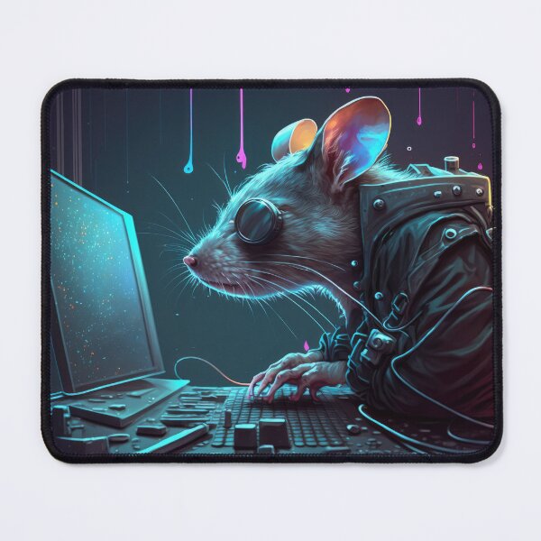 Item preview, Cheeky Hacker Mouse/Rat designed and sold by ArtificialEye.