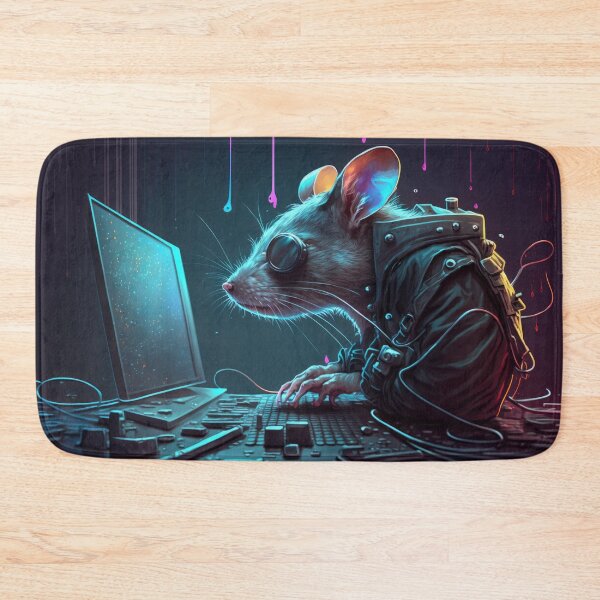 Item preview, Cheeky Hacker Mouse/Rat designed and sold by ArtificialEye.