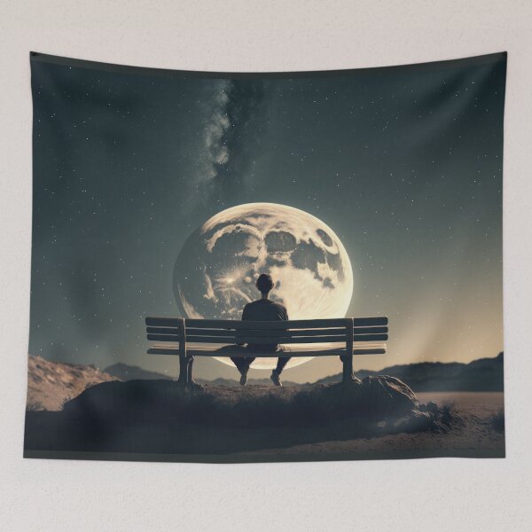 Item preview, Moon gazer - Enjoying space! designed and sold by ArtificialEye.