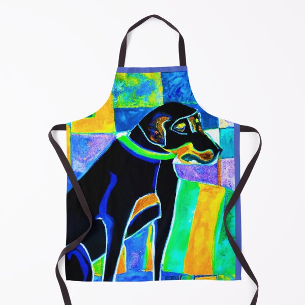 Item preview, Vibrant, Original, Abstract art with a hint of Labrador designed and sold by CristalleLisa.