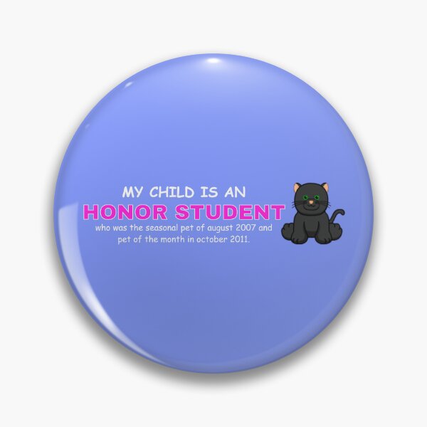 Item preview, MY CHILD IS AN HONOR STUDENT (BLACK CAT WEBKINZ) designed and sold by dramadelyn.