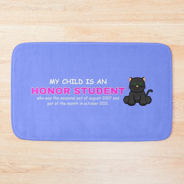 Item preview, MY CHILD IS AN HONOR STUDENT (BLACK CAT WEBKINZ) designed and sold by dramadelyn.