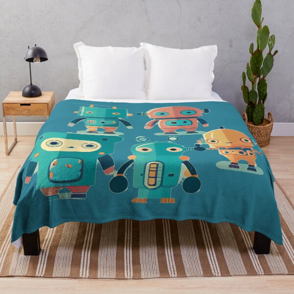 Item preview, Cute Robots Pattern designed and sold by CutePatternsRB.