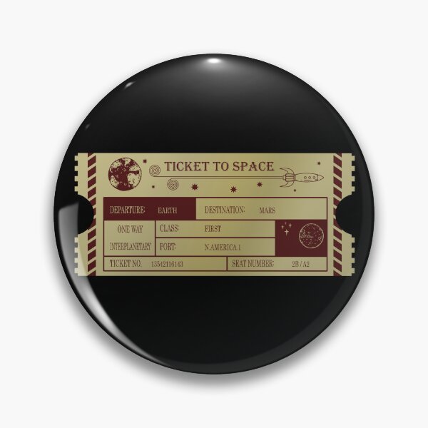 Item preview, Vintage Ticket to Space _ Mars designed and sold by jc007.