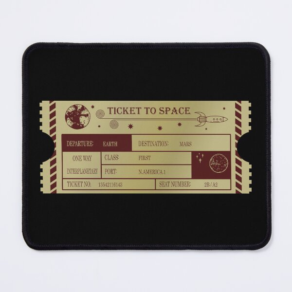 Item preview, Vintage Ticket to Space _ Mars designed and sold by jc007.