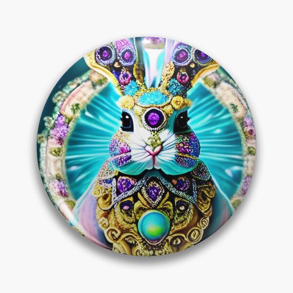 Item preview, Bunny Rabbit Psychedelic Easter Gift AOP Rainbow Neon Trippy designed and sold by Anticulture.