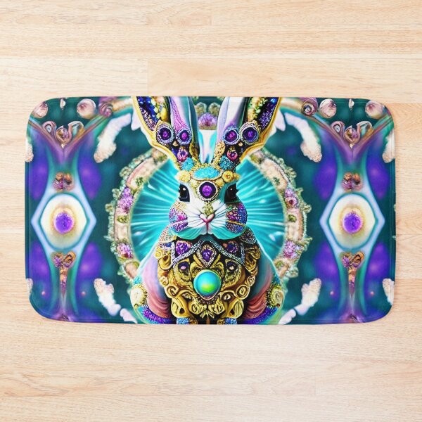 Item preview, Bunny Rabbit Psychedelic Easter Gift AOP Rainbow Neon Trippy designed and sold by Anticulture.