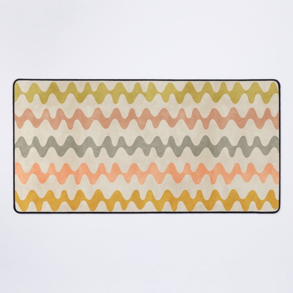 Item preview, Abstract Waves Green Orange designed and sold by FAROSSTUDIO.