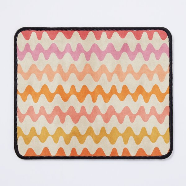 Item preview, Abstract Waves Pink Orange designed and sold by FAROSSTUDIO.