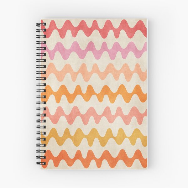 Item preview, Abstract Waves Pink Orange designed and sold by FAROSSTUDIO.