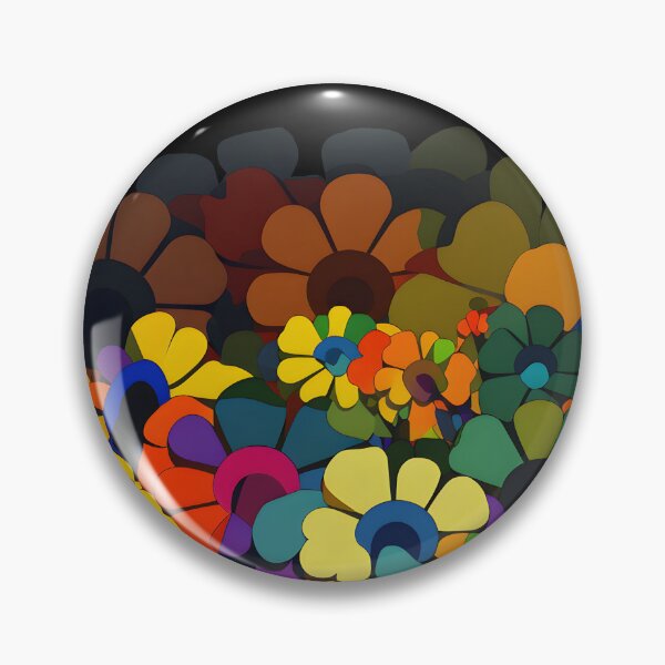 Item preview, Abstract Multicolored Flowers designed and sold by azet-art.