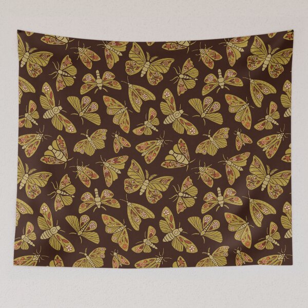 Item preview, Retro 1970s Moths designed and sold by somecallmebeth.